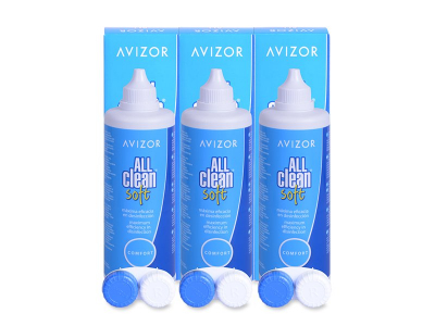 Solução Avizor All Clean Soft 3 x 350 ml 