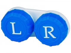 Estojo Azul com letras "L" e "R" 