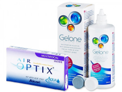 Air Optix Aqua Multifocal (6 lentes) + Solução Gelone 360 ml