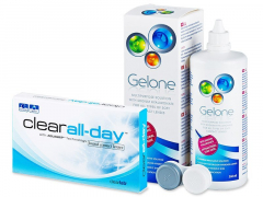 Clear All-Day (6 lentes) + Solução Gelone 360 ml