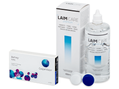 Biofinity Toric (3 lentes) + Solução Laim-Care 400 ml