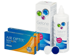 Air Optix Night and Day Aqua (2x3 lentes) + Gelone solução 360 ml