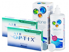 Air Optix for Astigmatism (2x3 lentes) + Solução Gelone 360 ml