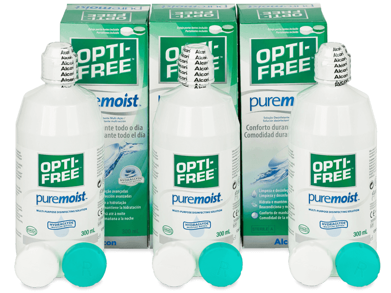 OPTI-FREE PureMoist Solução 3 x 300 ml 