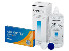 Air Optix Night and Day Aqua (6 lentes) + Solução Laim Care 400 ml