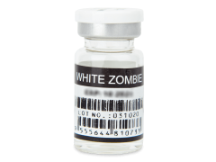 Lentes de Contacto Crazy Lens Zumbi Branco White Zoombie - ColourVUE (2 lentes)