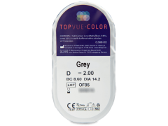 TopVue Color - Grey - com correção (2 lentes)