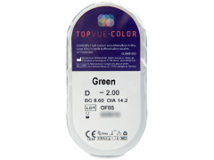 TopVue Color - Green - com correção (2 lentes)