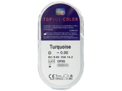 TopVue Color - Turquoise - sem correção (2 lentes)