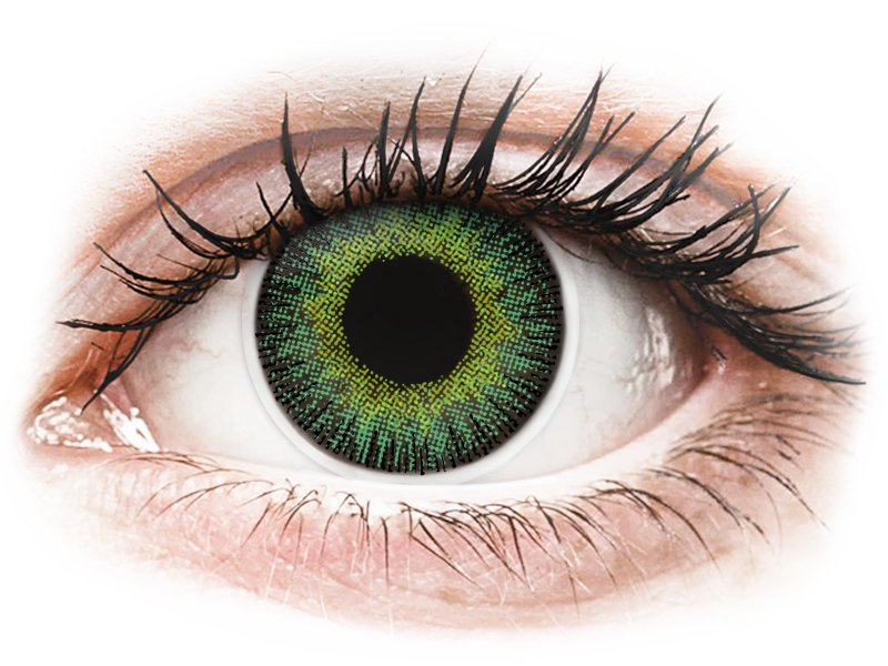 Lentes de Contacto Fusion Verde Amarelado - ColourVUE (2 lentes)