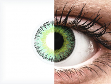 Lentes de Contacto Fusion Verde Amarelado com correção - ColourVUE (2 lentes)
