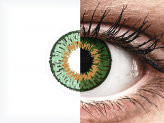 Lentes de Contacto Expressions Colors Verde com correção (1 lente)