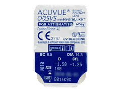Acuvue Oasys 1-Day with HydraLuxe for Astigmatism (30 lentes)