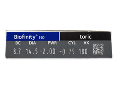 Biofinity Toric (6 lentes)