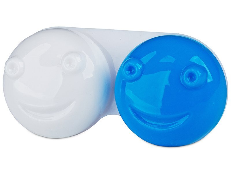 Estojo para lentes de contacto 3D - Azul 