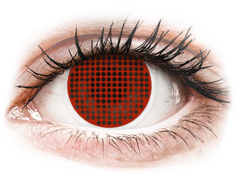 Lentes de Contacto Crazy Lens Tela Vermelha Red Screen - ColourVUE (2 lentes)