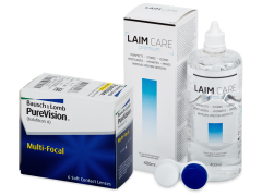 PureVision Multi-Focal (6 lentes) + Solução Laim-Care 400 ml