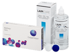 Biofinity Toric (6 lentes) + Solução Laim Care 400 ml