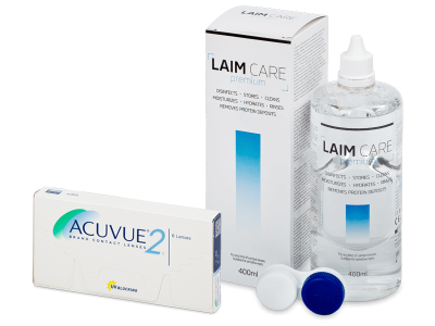 Acuvue 2 (6 lentes) + Solução Laim-Care 400 ml