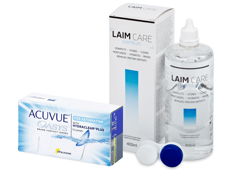 Acuvue Oasys for Astigmatism (12 lentes) + Solução Laim-Care 400 ml