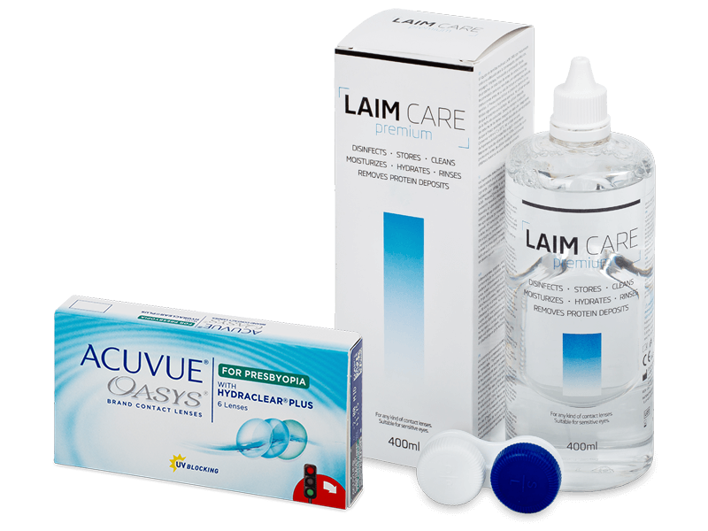 Acuvue Oasys for Presbyopia (6 lentes) + Solução Laim-Care 400 ml