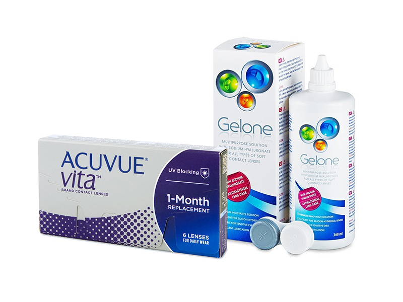 Acuvue Vita (6 lentes) + Solução Gelone 360 ml