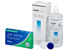 Air Optix plus HydraGlyde for Astigmatism (3 lentes) + Solução Laim-Care 400 ml