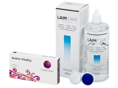 Avaira Vitality (6 lentes) + Solução Laim-Care 400 ml