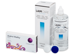 Avaira Vitality Toric (3 lentes) + Solução Laim-Care 400 ml