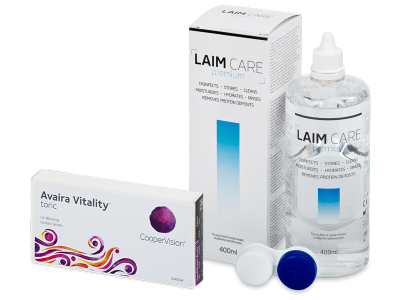 Avaira Vitality Toric (6 lentes) + Solução Laim-Care 400 ml