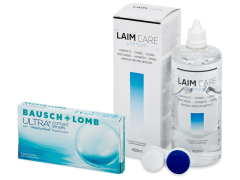 Bausch + Lomb ULTRA (3 lentes) + Solução Laim-Care 400 ml