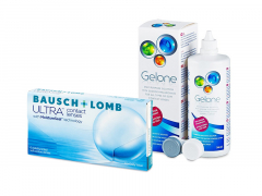 Bausch + Lomb ULTRA (6 lentes) + Solução Gelone 360 ml