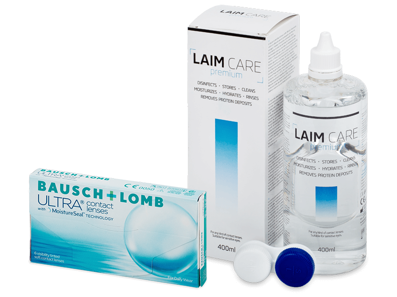 Bausch + Lomb ULTRA (6 lentes) + Solução Laim-Care 400 ml
