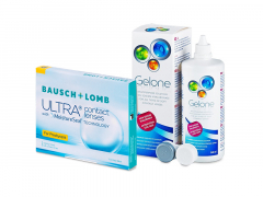 Bausch + Lomb ULTRA for Presbyopia (3 lentes) + Solução Gelone 360 ml