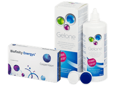 Biofinity Energys (3 lentes) + Gelone solução 360 ml
