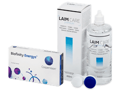 Biofinity Energys (3 lentes) + Solução Laim Care 400 ml