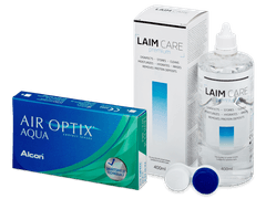Air Optix Aqua (6 lentes) + Solução Laim Care 400 ml