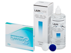 PureVision 2 (3 lentes) + Solução Laim-Care 400 ml