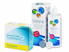 PureVision 2 for Presbyopia (6 lentes) + Solução Gelone 360 ml