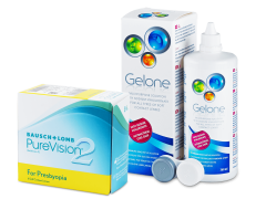PureVision 2 for Presbyopia (6 lentes) + Solução Gelone 360 ml