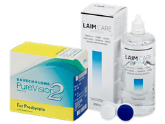 PureVision 2 for Presbyopia (6 lentes) + Solução Laim Care 400 ml