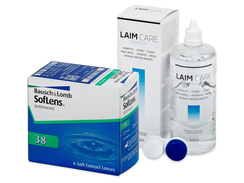 SofLens 38 (6 lentes) + Solução Laim-Care 400 ml