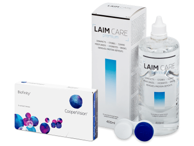 Biofinity (3 lentes) + Solução Laim Care 400 ml