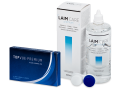 TopVue Premium (6 lentes) + Solução Laim-Care 400 ml