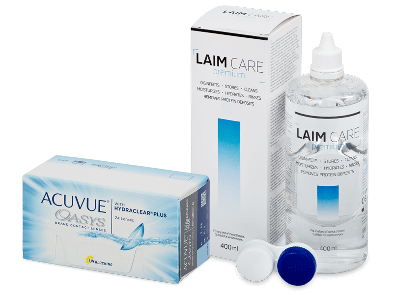 Acuvue Oasys (24 lentes) + Solução Laim-Care 400 ml