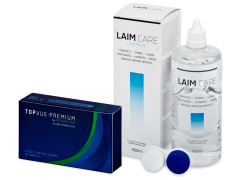 TopVue Premium for Astigmatism (6 lentes) + Laim-Care Solution 400 ml