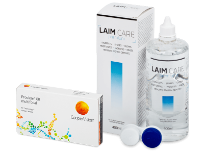 Proclear Multifocal XR (6 lentes) + Solução Laim-Care 400 ml