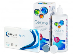TopVue Monthly Plus (6 lentes) + Solução Gelone 360 ml
