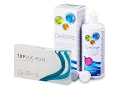 TopVue Monthly Plus (6 lentes) + Solução Gelone 360 ml