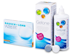 Bausch + Lomb ULTRA for Astigmatism	(3 lentes) + Solução Gelone 360 ml